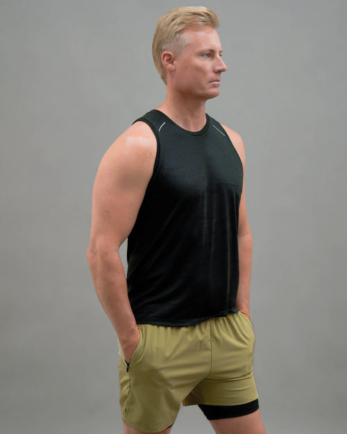 MEN 2 IN 1 RUNNING SHORT