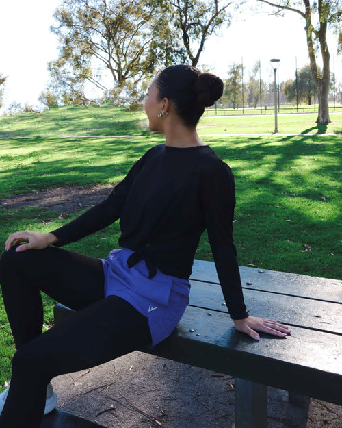 WOMEN 2 IN 1 RUNNING LEGGINGS